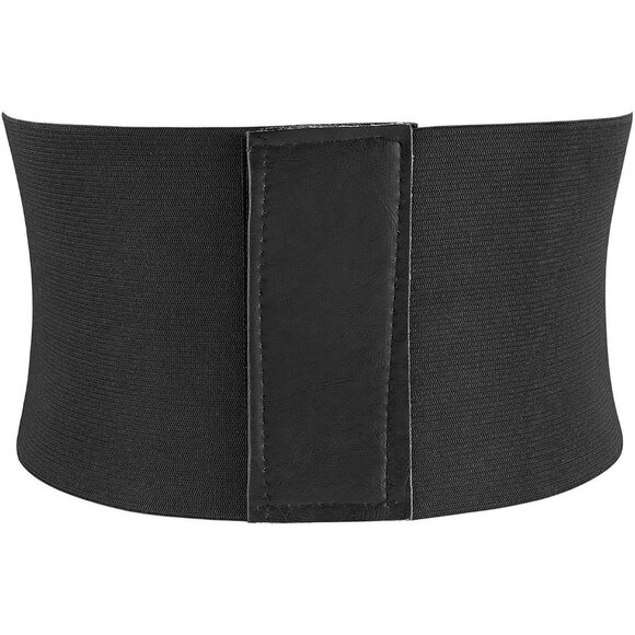 Women’s Wide Elastic Corset Belt Leather Waist Waist Training Dress Accessory - Picture 3 of 7